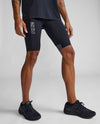 Light Speed React Compression Shorts - BLACK/WHITE REFLECTIVE