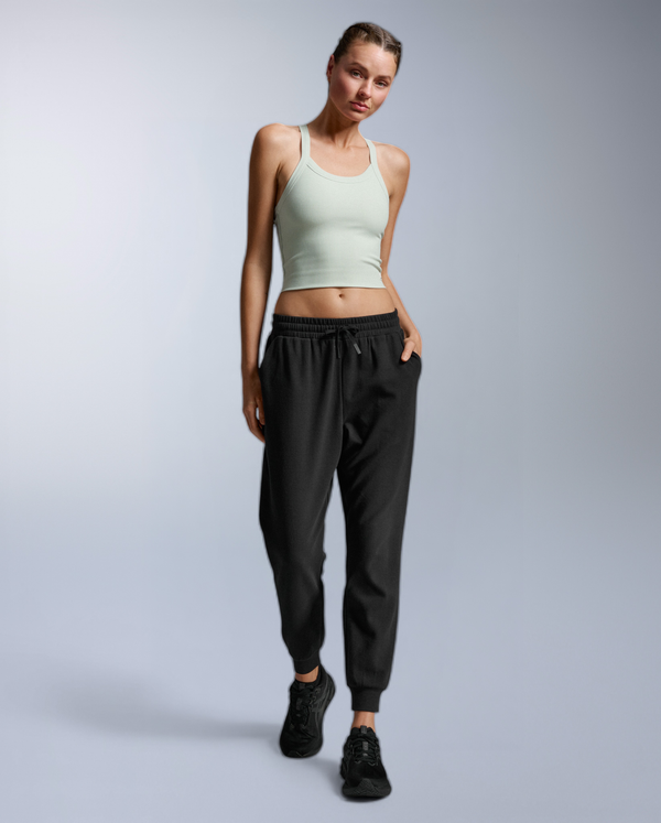 Fluid Tencel Rib Crop Singlet