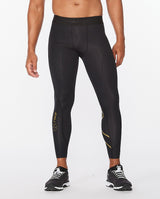 2xu Malaysia Force Compression Tights Black Gold Front Angled