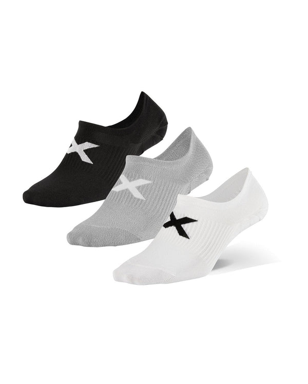 2xu Malaysia Invisible Socks 3 Pack Three Colour