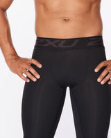 2xu Singapore Motion Compression Tights Black Nero Front Zoomed