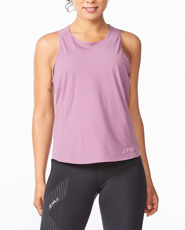 2xu Malaysia Motion Mesh Tank Orchid Mist Front