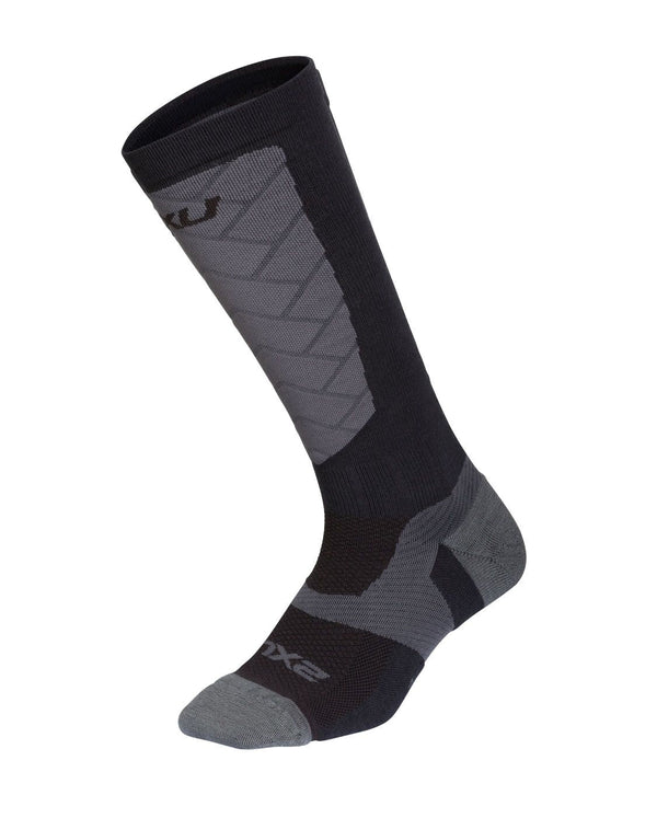 2xu Malaysia Vectr Alpine Compression Socks Black Grey Front