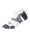 Vectr Cushion No Show Socks - WHITE/GREY