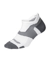 Vectr Lightcushion No Show Socks - WHITE/GREY