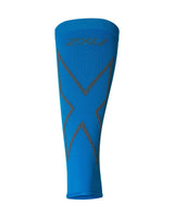 2xu Malaysia X Compression Calf Sleeves Blue Grey Front
