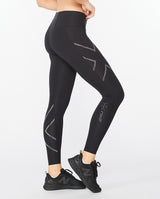 2xu Singapore Light Speed Mid Rise Compression Tights Black Black Reflective Right