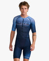 Aero Sleeved Trisuit - MIDNIGHT/TURMERIC